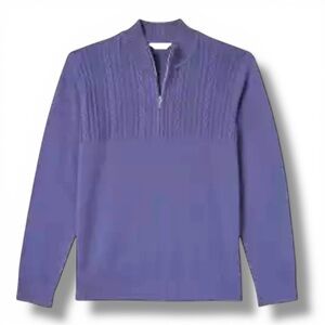 LADY HAGEN Women's 1/4 Zip Golf Sweater - XXL Marlin